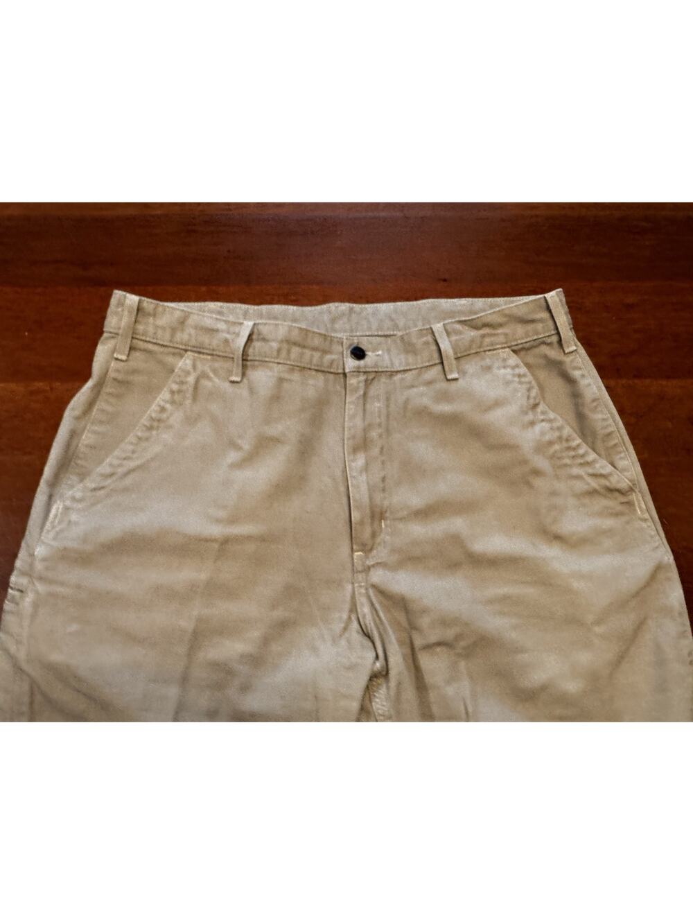 38 X 32 Carhartt Relaxed Fit Heavy Chino Work Pants Tan Brown